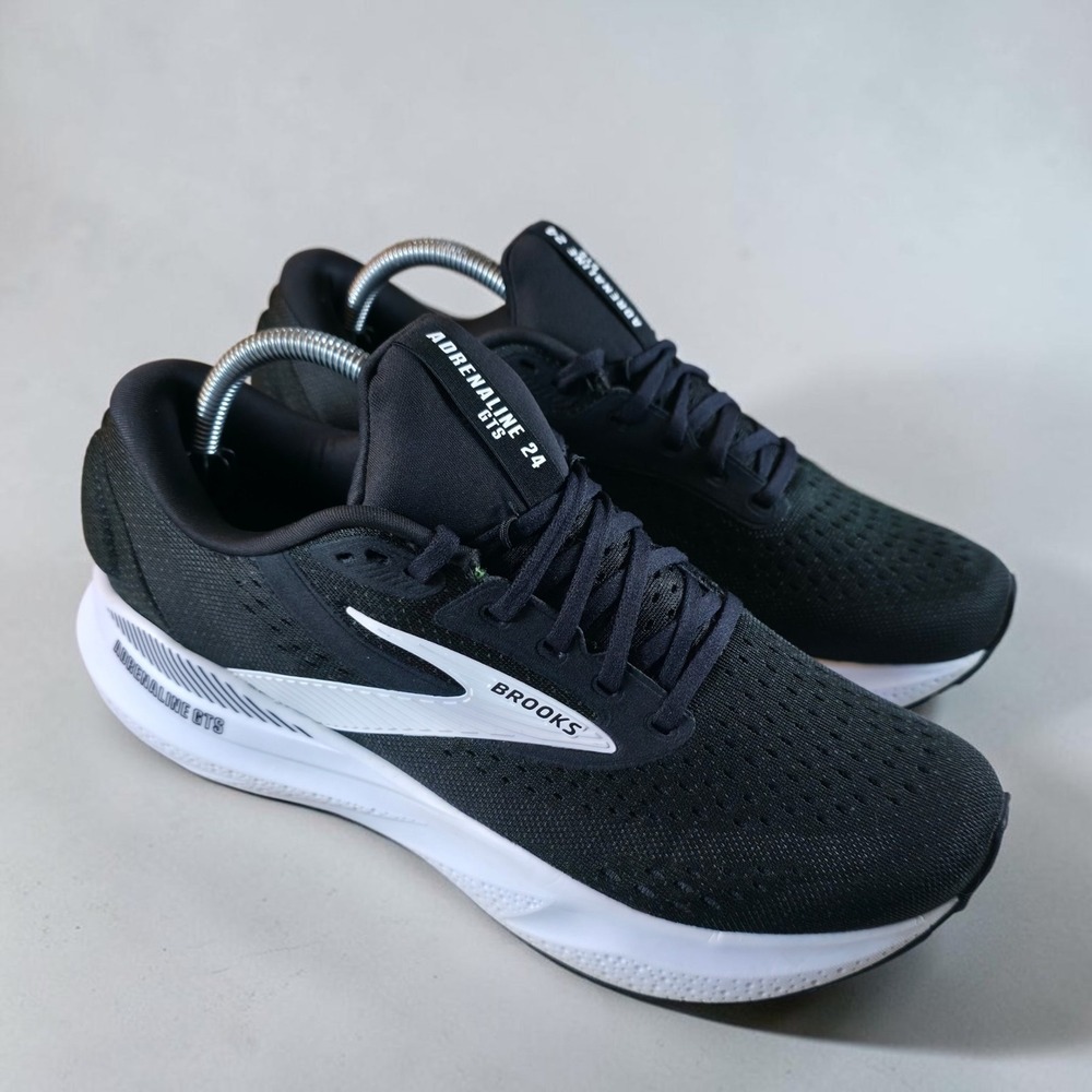 Brooks Adrenaline GTS 24 Men's 10 Black White Running Shoes Sneakers *Worn Once.